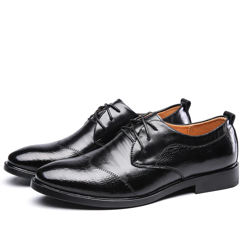 Туфли DADIJIER мужские кожаные Классические формальные оксфорды дышащие плоская