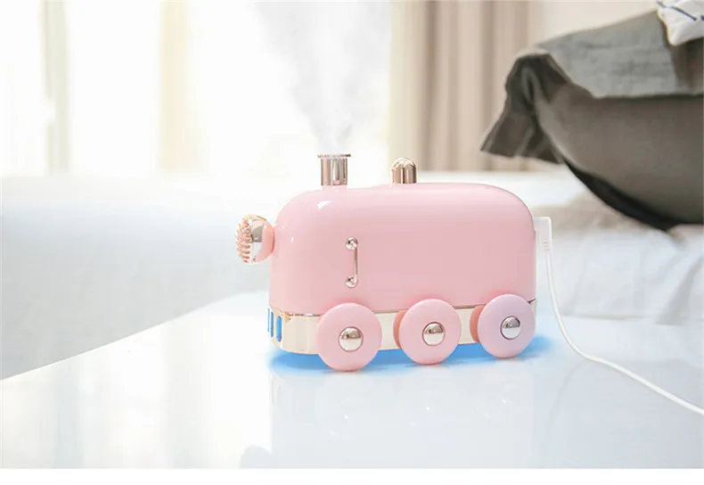 July New 300 мл мини увлажнитель поездов симпатичный usb диффузор розовый зеленый цвета настольный мини распылитель