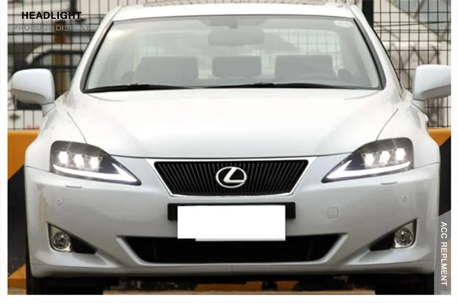 2 шт. светодиодный головной светильник s для Lexus IS250 IS350 2006-2013 светодиодный автомобильный светильник s Angel eyes xenon HID KIT противотуманный светильник s светодиодный дневной ходовой светильник