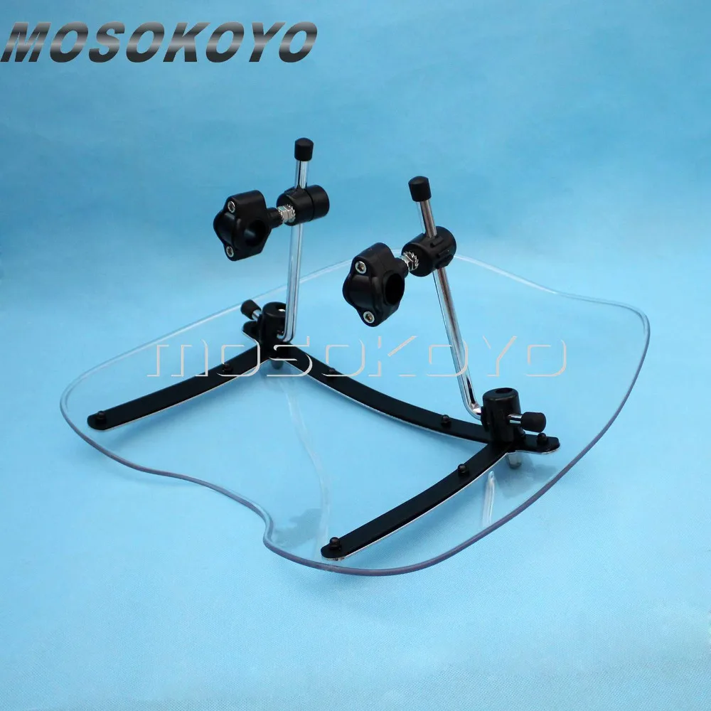 Прозрачный мотоцикл лобовое стекло ветровое стекло обтекатель для Harley Sportster 883 Cruisers Honda ACE Spirit Aero 750 1100