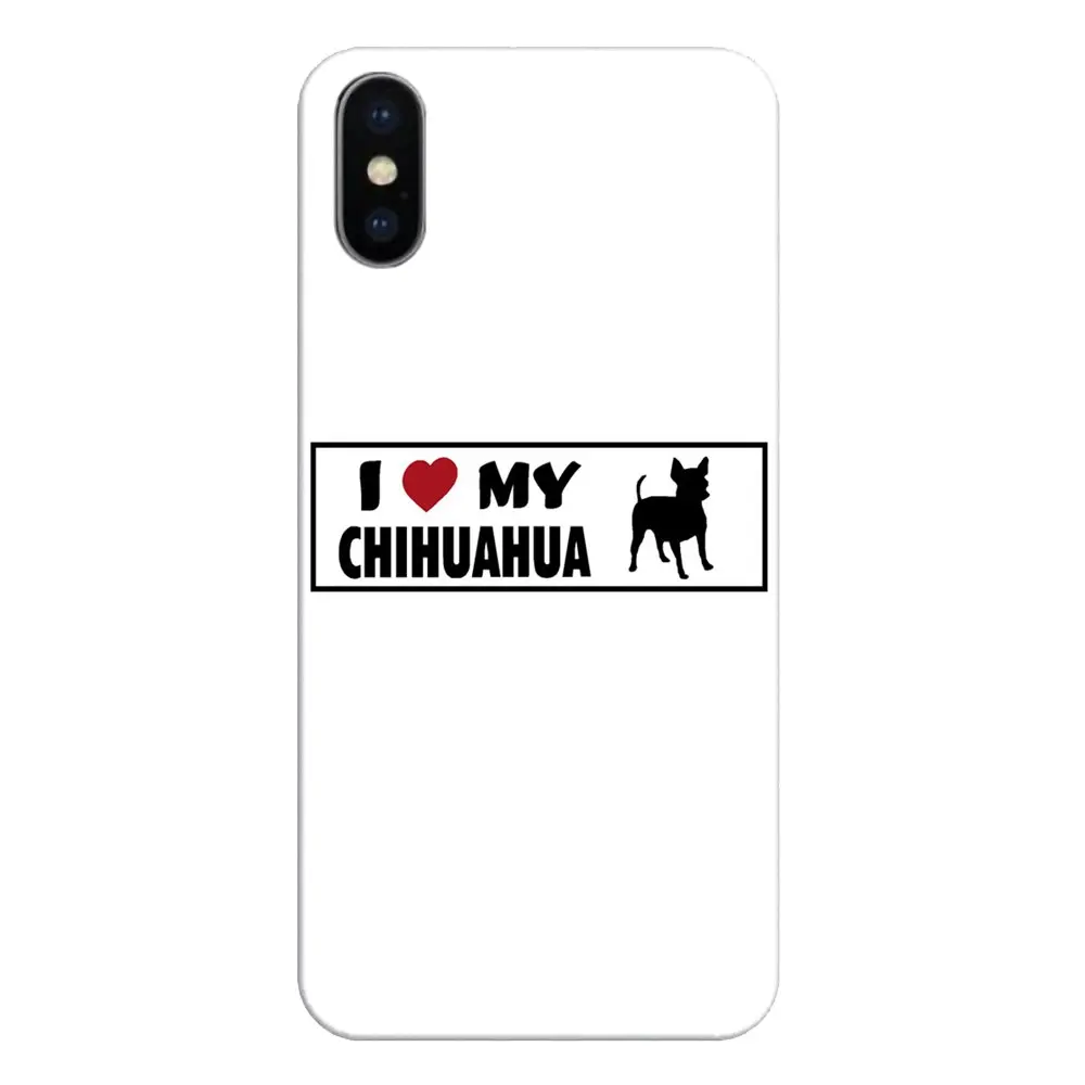 Силиконовый чехол для телефона Xiaomi Redmi 4X S2 3S Note 3 4 5 6 6A Por Pocophone F1 Mi Design I Love My Chihuahua Dog