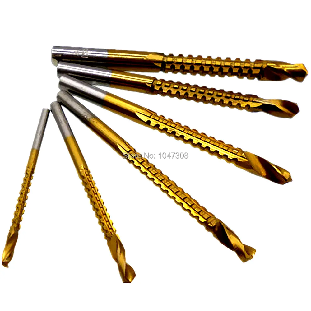 6 шт. сверла с титановым покрытием Ремер пила фрезерный станок дерево металл