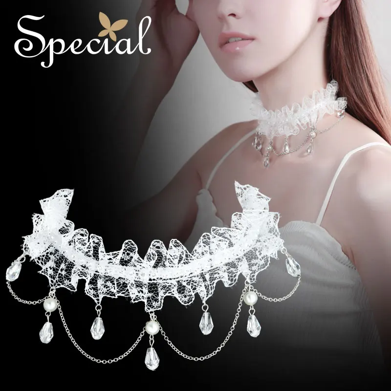 Специальные марки Мода колье Ожерелья и Подвески Романтический Кружева Макси