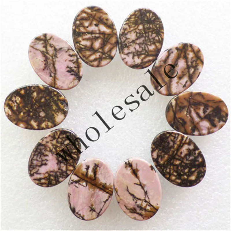 (12 шт./лот) оптовая продажа A + высокое качество натуральный Родонит Овальный