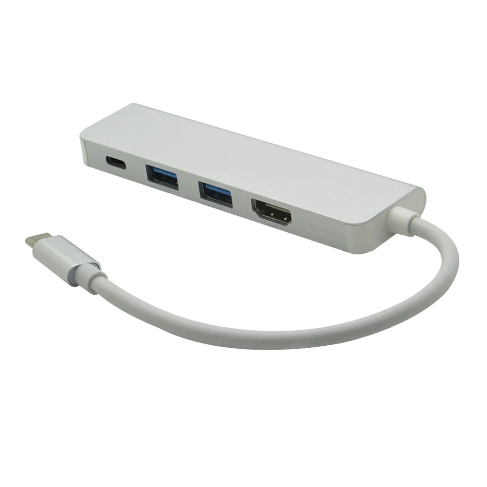 4 в 1 комбо USB-C USB 3 Type C концентратор с HDMI 4K + 2 порта 0 PD зарядный адаптер для MacBook Pro Air |