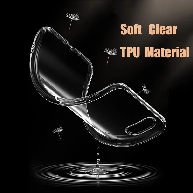 Ультратонкий прозрачный силиконовый мягкий ТПУ чехол для 7 8 6 6s Plus X XS MAX XR