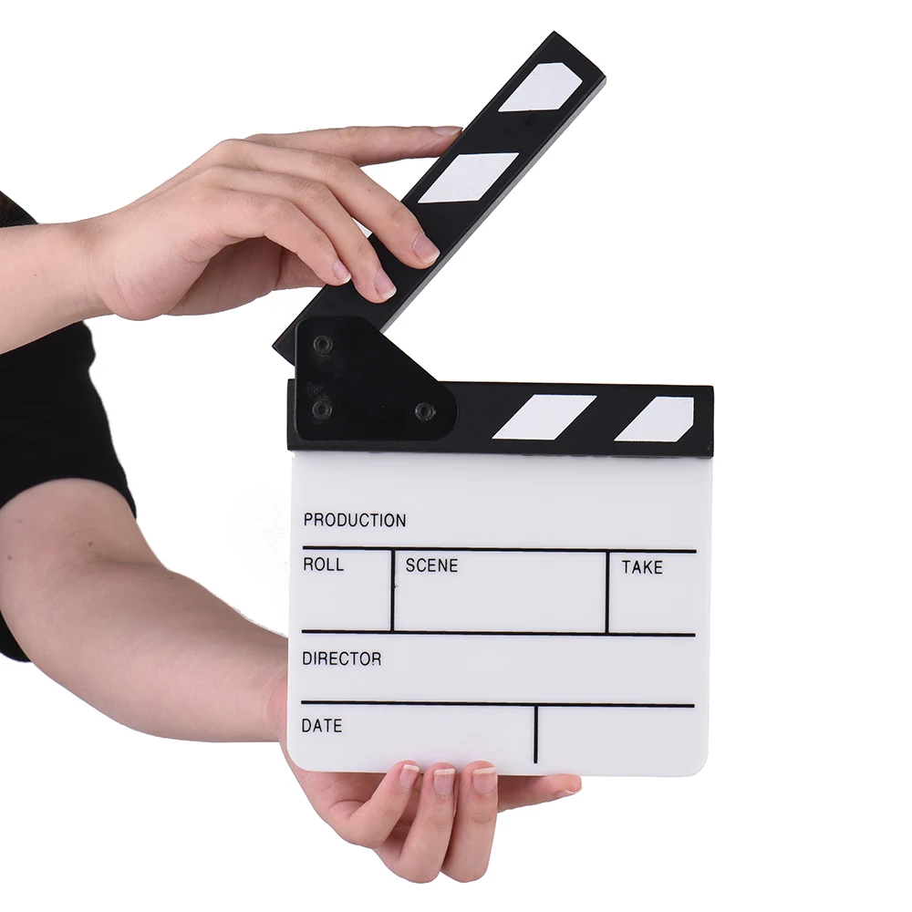 Andoer компактный размер акриловый Clapboard Clapper доска сухое стирание ТВ фильм Режиссер