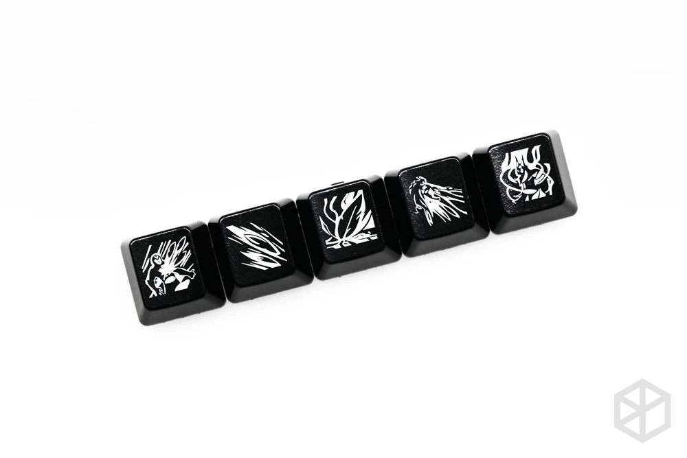 Black Xayah x1 Новинка, блестящие колпачки для ключей из АБС-пластика, блестящие черные, красные r2 hero skill Khada Jhin Draven Xayah Corki - Цвет: Black Xayah x1