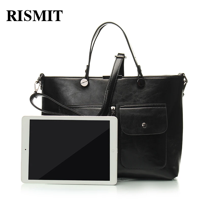 RISMIT Женская сумка из экокожи высокого качества BO62|leather tote bag|brand bagtote bag |