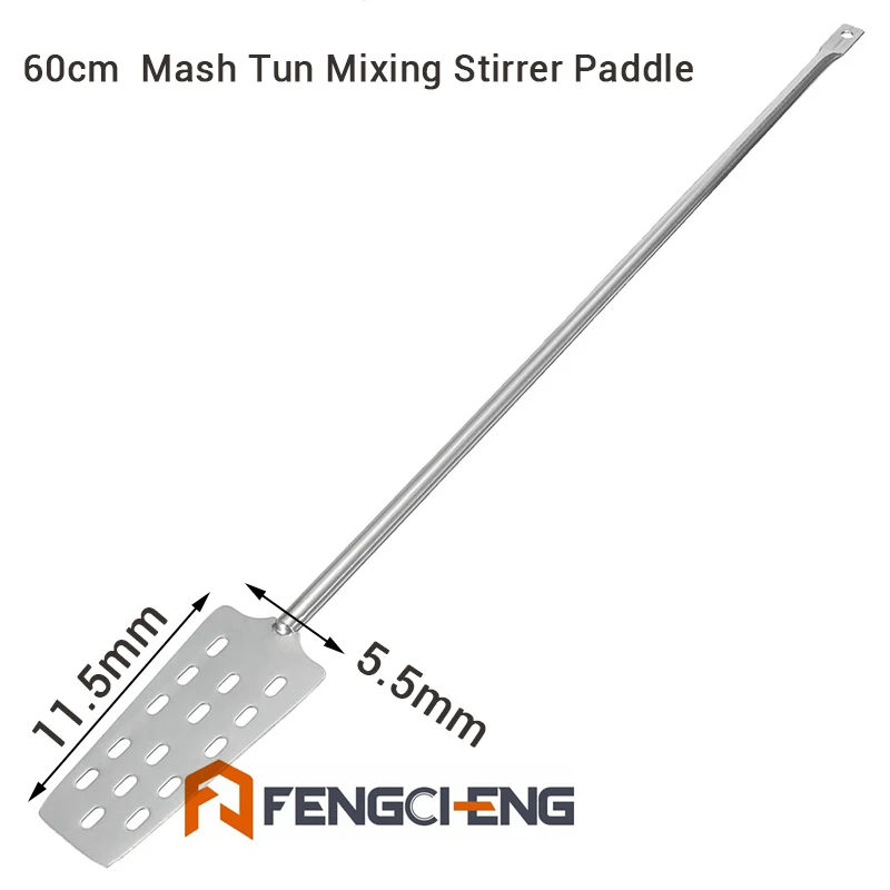 60cm Mash Tun Mixing Stirrer Paddle 304 SS Homebrew Beer Paddle With 15 Holes Home Kitchen Bar Beer Wine Brewing Tools