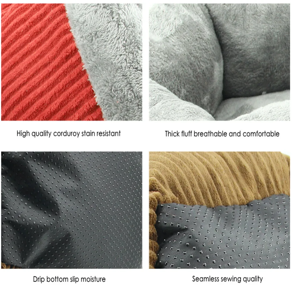 Ультразвуковая кровать для собак теплый дом ткань Оксфорд материал из мягкого