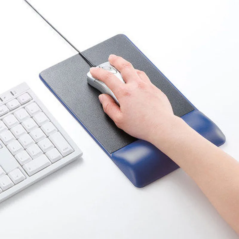 SANWA SUPPLY ergonomic wrist guard mouse holder soft and comfortable office game reduces fatigue pain | Компьютеры и офис
