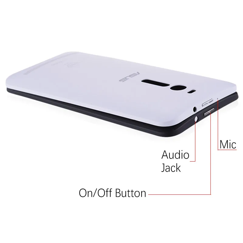 Задняя крышка для ASUS Zenfone 2 Deluxe ZE551ML ZE550ML Z00AD Z008D на батарею черный черный