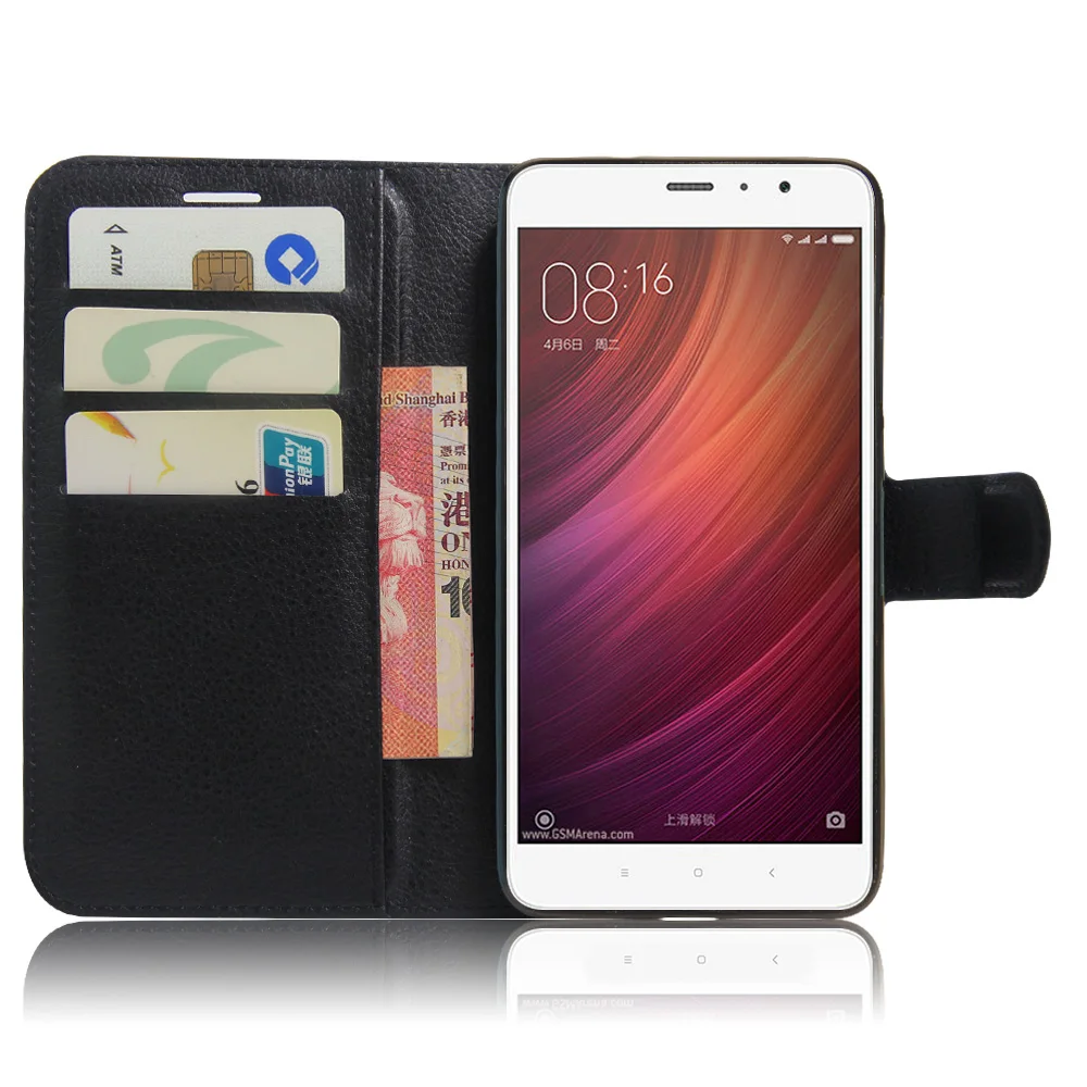 Beworld для Xiaomi Redmi Note 4 личи кошелек из искусственной кожи чехол Флип слоты карт