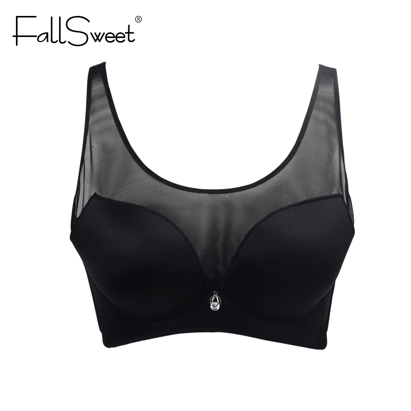 FallSweet полный охват бюстгальтер для женщин без подкладки бюстгальтеры с сеткой B C
