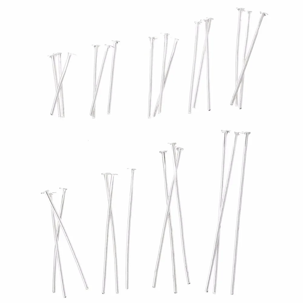 800pcs Head Pins Jewelry Finding Beads Needle for Making Findings Gold Silve Bronze 14/20/26/30/35/40mm | Украшения и аксессуары