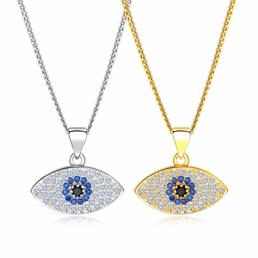 Evil Eye Дизайн женщина ожерелья Классический сплав с кубического циркония Для