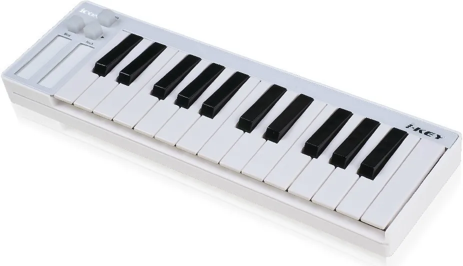 Значок iKey 25-ключ Портативный USB миди клавиатуры/MIDI контроллер профессиональный проволочной оплетки