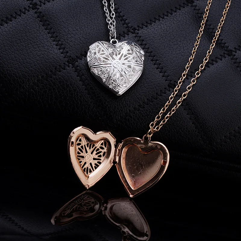 

Simple Hollow Heart Necklace for Women Gold Silver Plated Love Necklace Pendant Bohemian Fashion Jewelry Girlfriend Gift N830