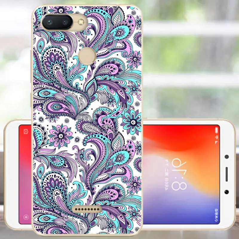 ZLL Протектор Xiaomi Redmi 6 Чехол Мягкий силиконовый Redmi 6 бампер Модный чехол Xiomi Redmi 6 Чехол для телефона 5,45 с отверстием для пальца - Цвет: ZLL