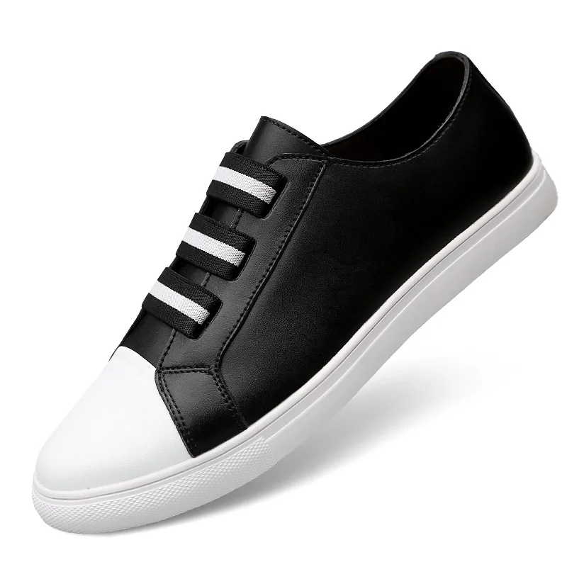 Size 37~46 Full Grain Leather Men Shoes 2018 Fashion Comfortable sneakers Casual #AB1801 | Обувь