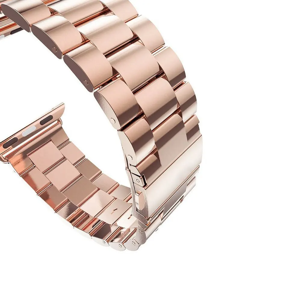 IWonow 316L ремешок из нержавеющей стали+ адаптеры для Apple Watch iWatch 38 мм 42 мм Серия 1 2 3 браслет со звеньями