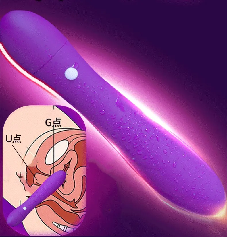 Теплый силиконовый женский перезаряжаемый Телескопический вибратор для