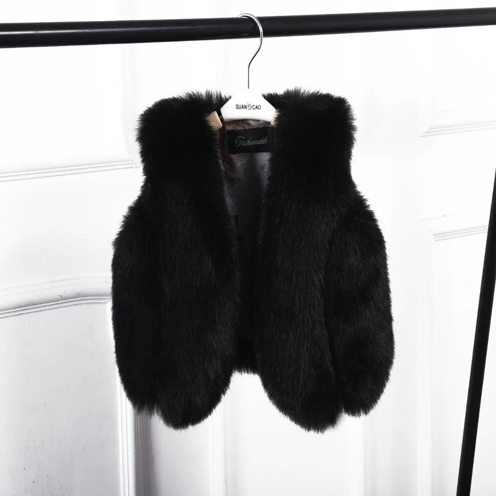 Зимняя верхняя одежда для девочек пальто Осень зима 2017 жилет из искусственного