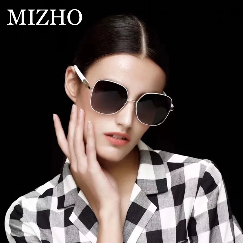 MIZHO 2021 Брендовые очки из меди и металла квадратные поляризованные солнцезащитные