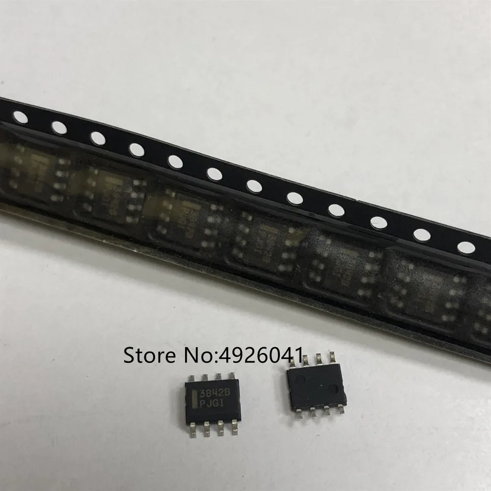 

Aiboduo 50 шт. UC3842B 3842B UC3842BD1R2G SOP8 SMD оригинал