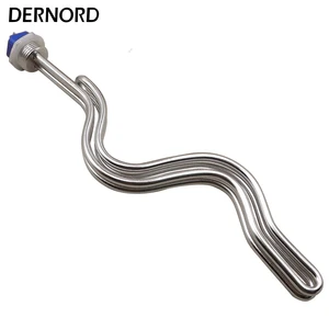 Нагревательный элемент DERNORD 240 В 6500 Вт 1 дюйм NPSM для пивоварения, водонагреватель, складная нагревательная трубка для пивоварнидистилляции