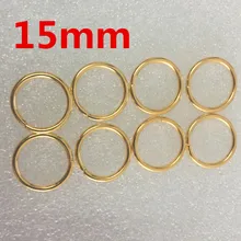 50 шт. 15 мм Золотые круглые кольца из кожи|ring o|ring of oring ring