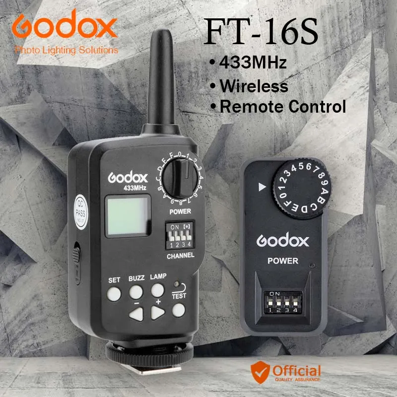 Godox FT 16S 433 МГц беспроводной пульт дистанционного управления мощность вспышки