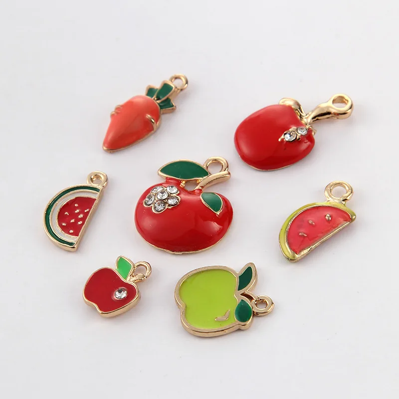 10 шт. оптовая продажа высококачественные модные женские подвески в виде фруктов