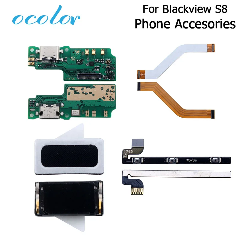 USB разъем ocolor для Blackview S8 зарядная плата наушники кнопка питания