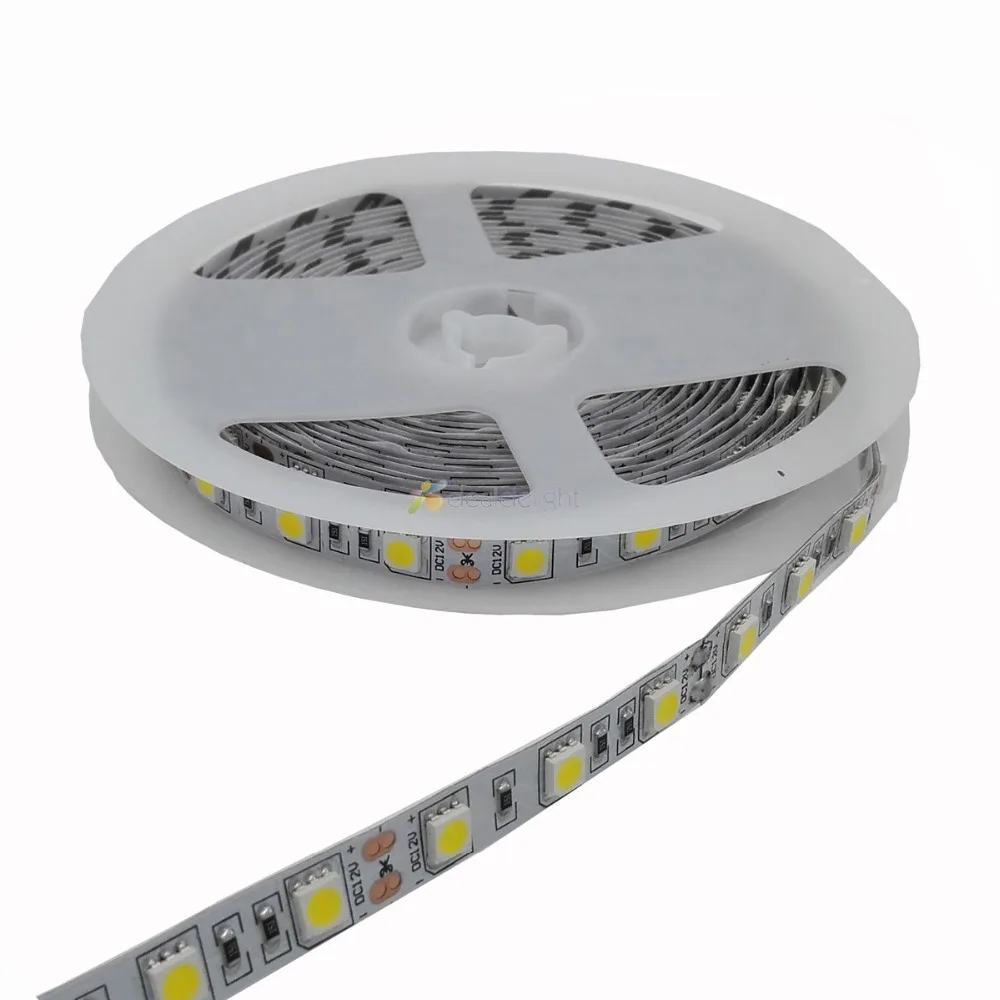 10x5 М 5050 SMD натуральный белый 4000 4500k Светодиодная лента 60 светодиодов/м 300