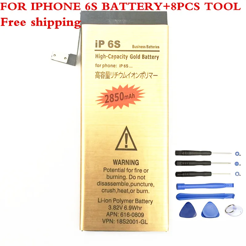 Для iphone 6 s аккумулятор батарея внутренняя Замена литий ионные Аккумуляторы Bateria