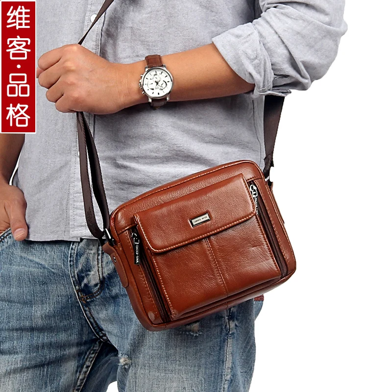 Мужской портфель из 100% натуральной кожи сумка через плечо воловьей деловая на