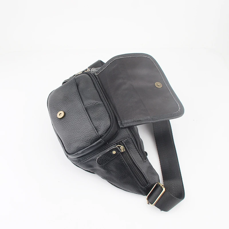 VANTER OX модные поясные сумки новые винтажные Однотонные Рюкзак с цепочками черные