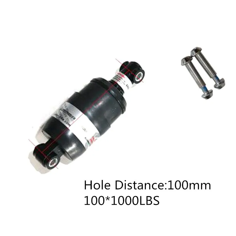 100mm 1000LBS/дюйма* 100/125/135/150 мм Передние амортизаторы Амортизатор горный велосипед складной электрический велосипед амортизатор BZR001 - Цвет: 100mm
