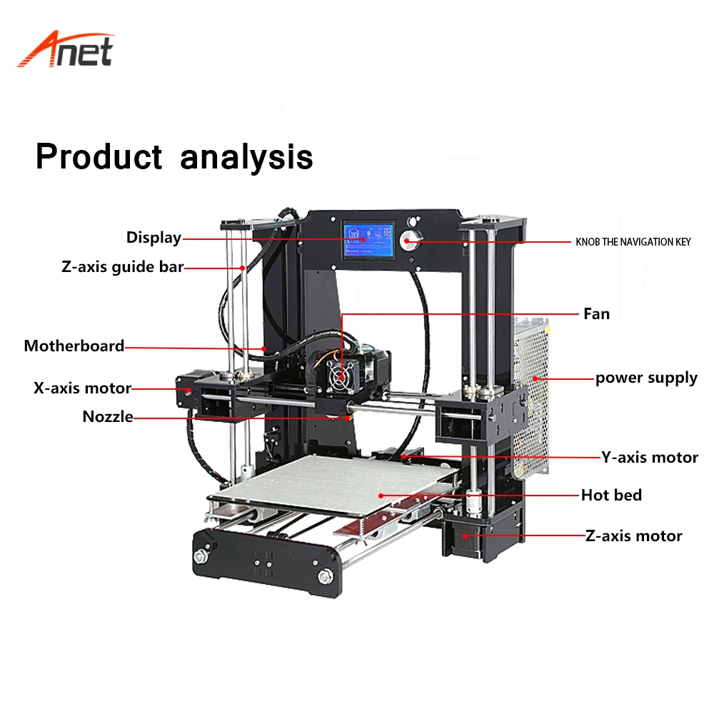 Anet A6 новый продукт идеи 2018 персональный 3d принтер высокая скорость лучшие
