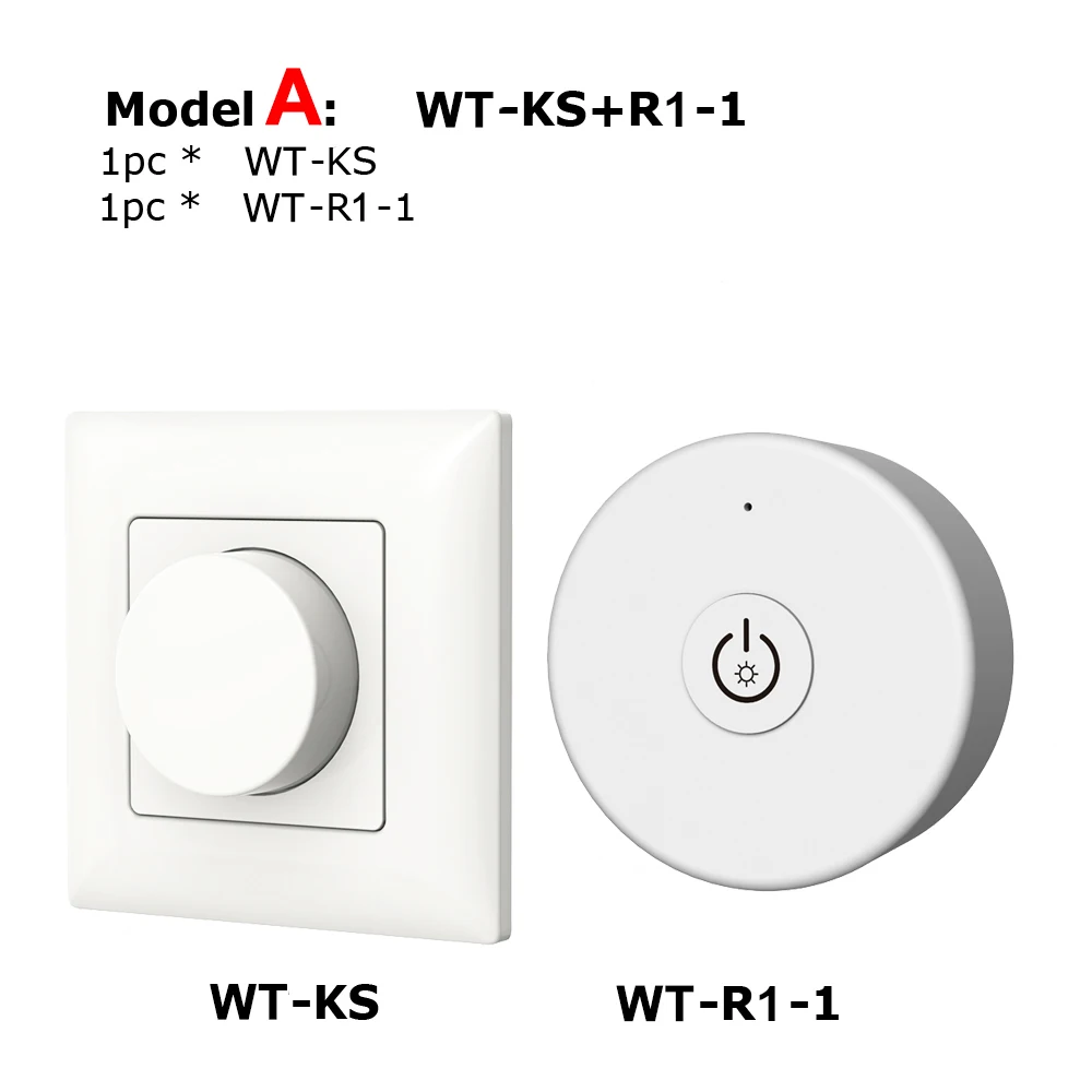 Model A Симистор светодиодный диммер AC 220V 230V 110V Беспроводной RF пульт дистанционного управления с регулируемой яркостью ручка Wifi умный светильник Диммер для светодиодный лампы - Цвет: Model A