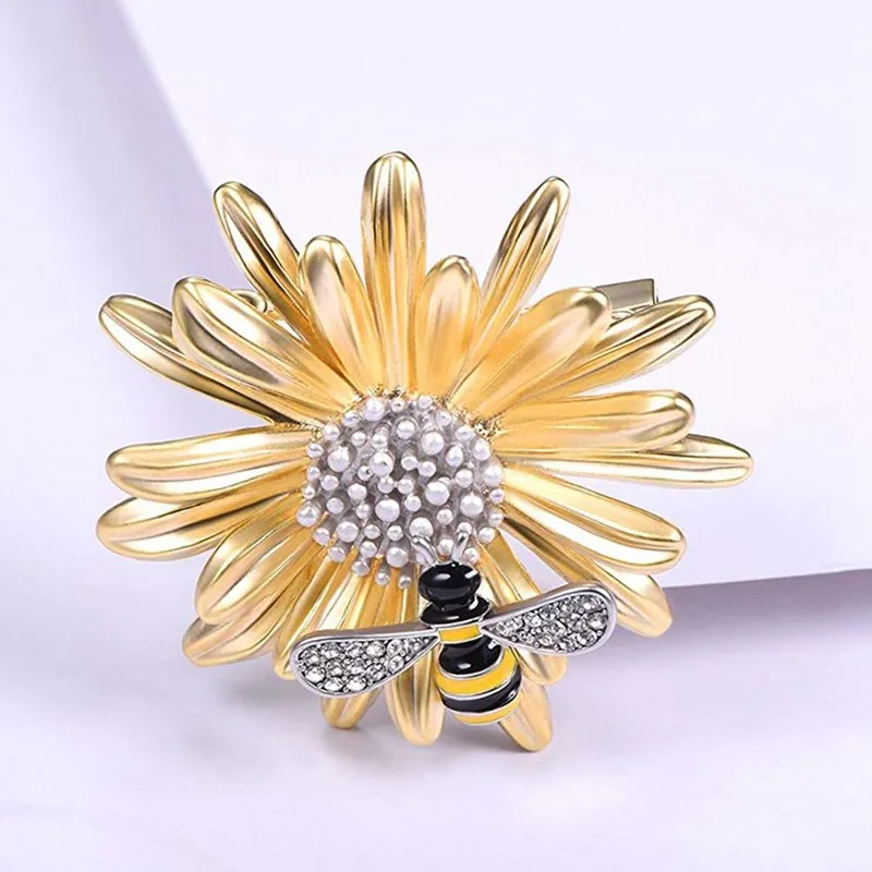 Броши для женщин жемчужные украшения 3D пчела животное брошь булавка|Броши| |