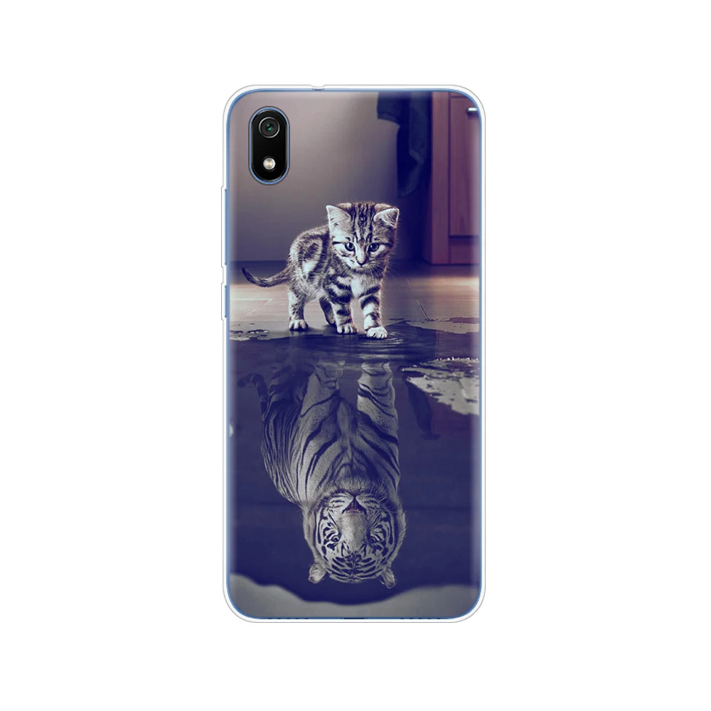 Чехол для xiaomi redmi 7a чехол coque oft tpu задняя силиконовая крышка для redmi 7 a бампер hongmi 7a copas кожа Ударопрочный fundas - Цвет: 10601