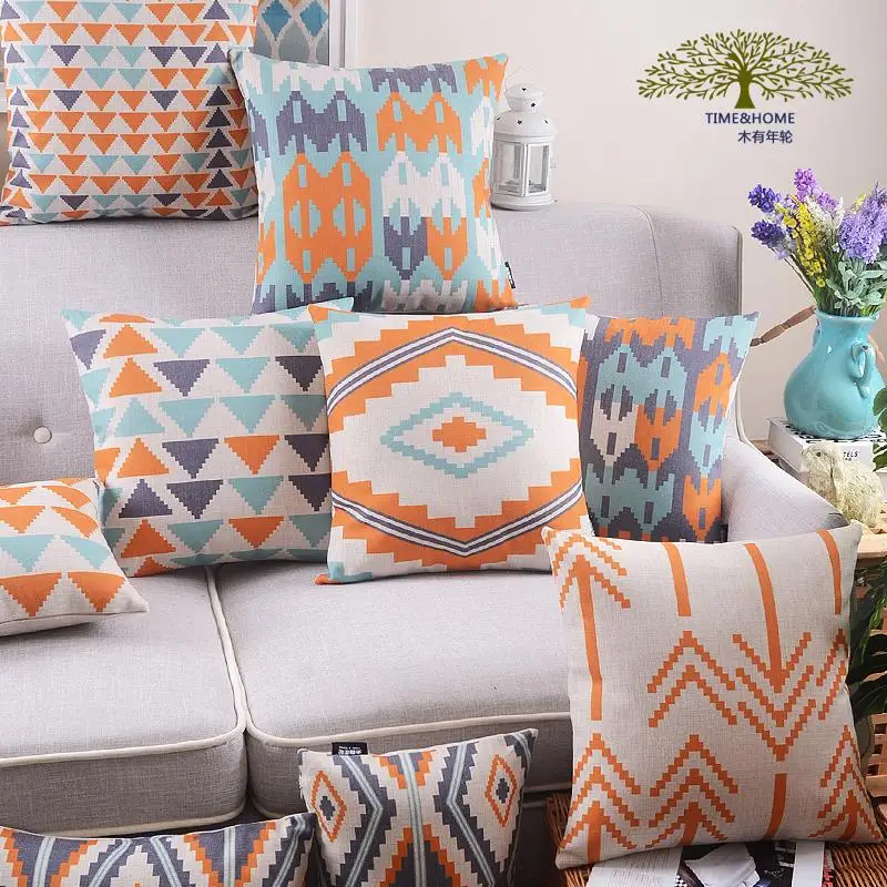 Дерево массивы Геометрия жидкости подушки разноцветная с устойчивым каблуком