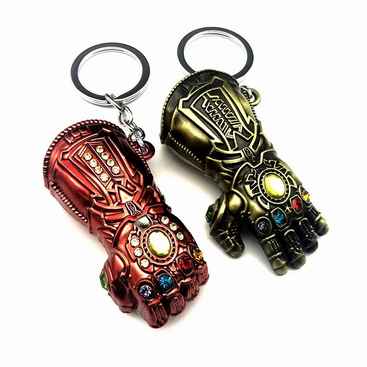 Marvel Avengers 4 Infinity War брелок танос перчатка Модель брелок для ключей на цепочке и женский подарок брелок модная игрушка фигурки для хобби