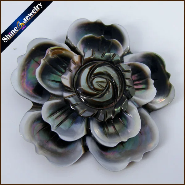 Ожерелье из натурального перламутрового раковины цветочное ожерелье ручной