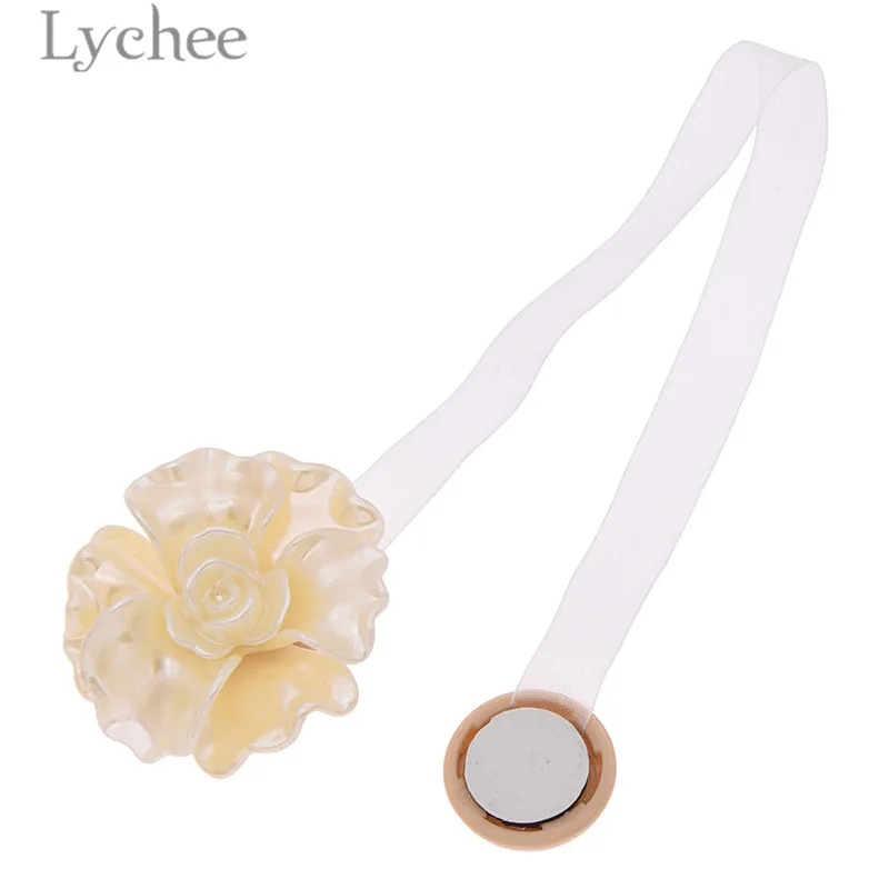 Lychee Life 1 шт. искусственные жемчужные цветочные пряжки для занавесок современный
