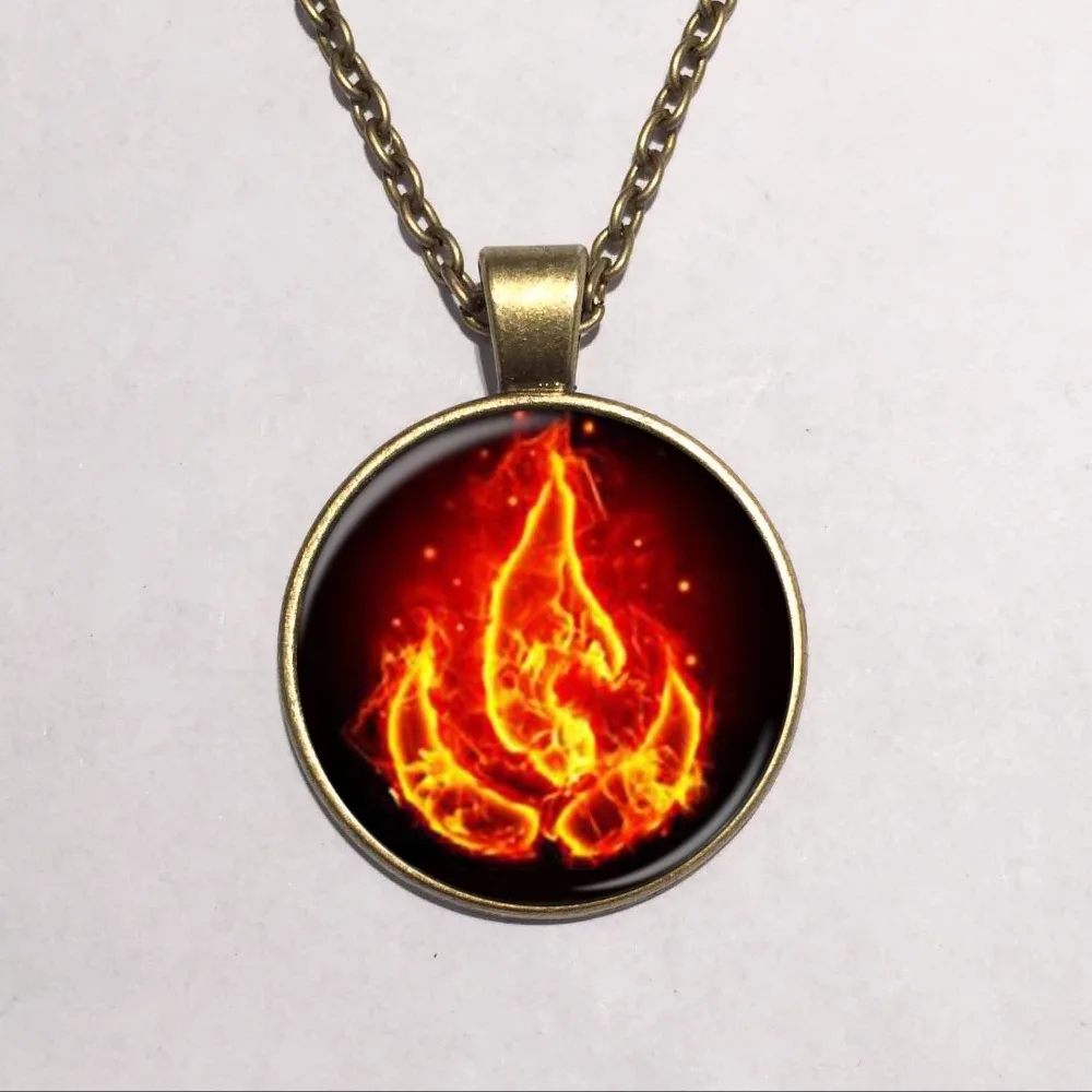 Avatar the Last Airbender Fire ожерелье с символом одного из народов ювелирные изделия
