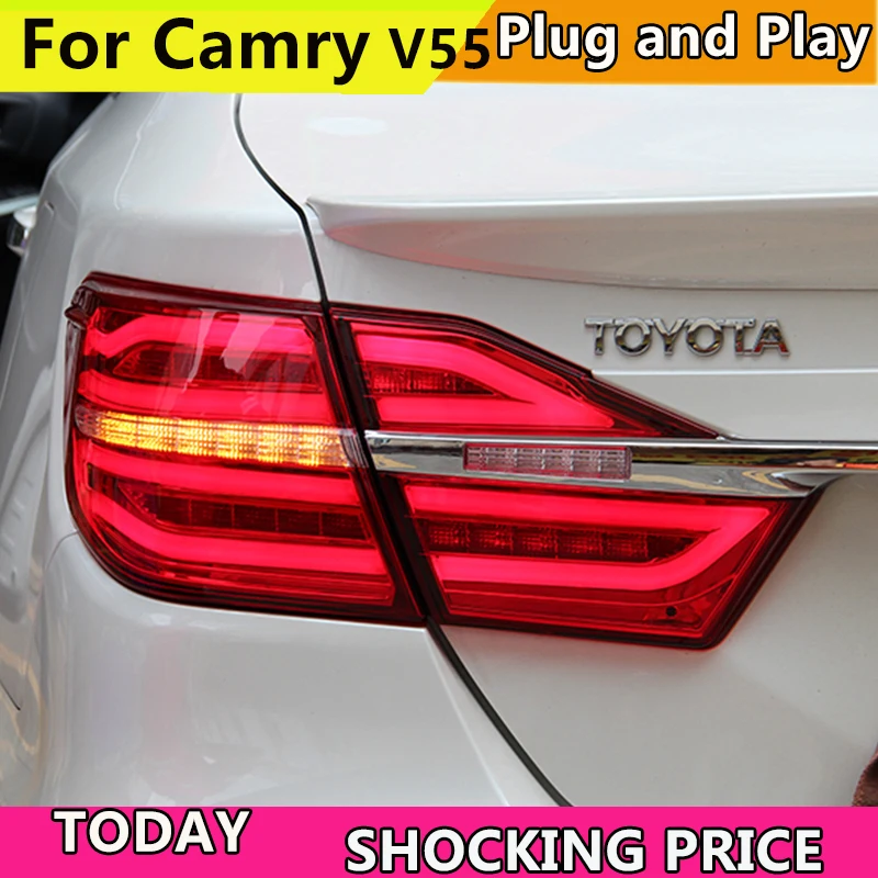 Doxa стайлинга автомобилей для хвост светильник s 2015 2016 2017 Toyota Camry V55 светодиодный